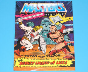 MOTU HE-MAN MASTERS OF THE UNIVERSE MINI COMIC SECRET LIQUID OF LIFE HONG KONG 1983 MATTEL