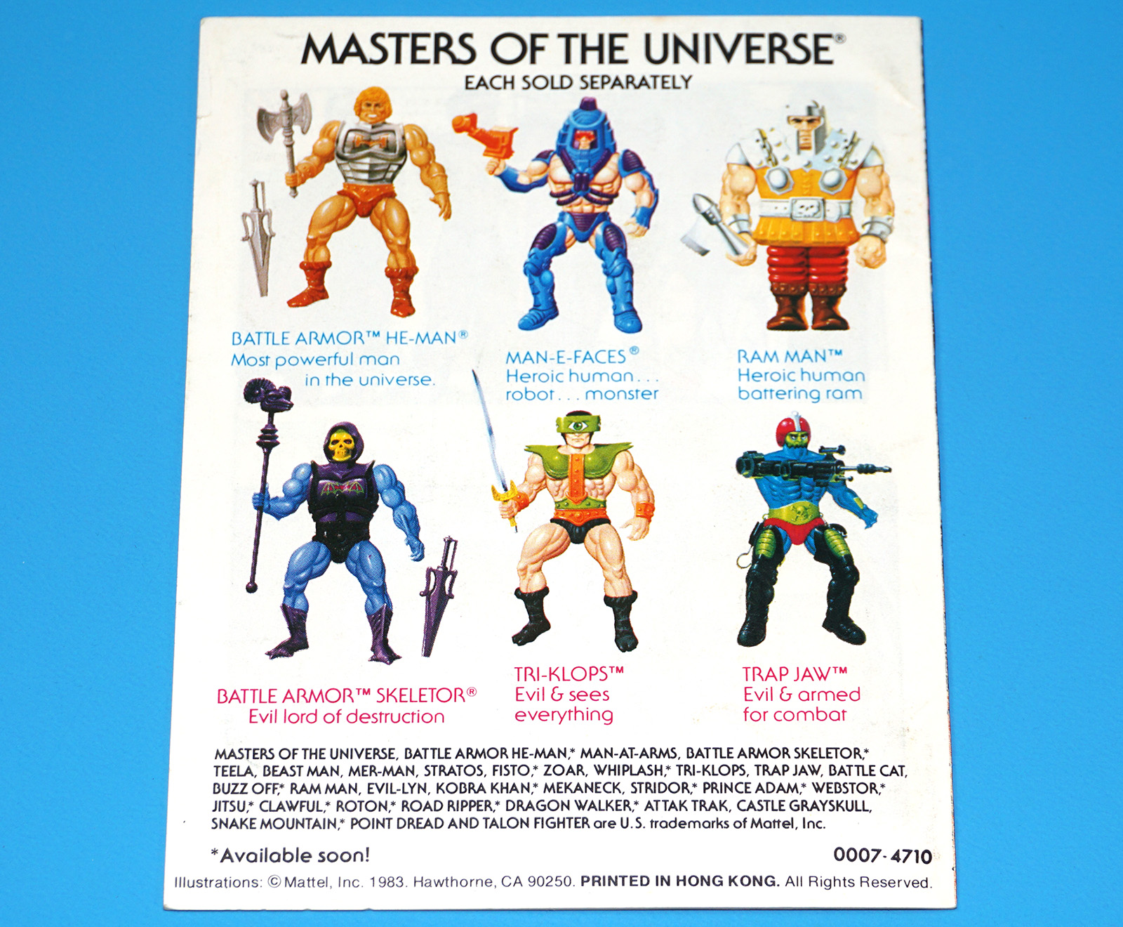 MOTU HE-MAN MASTERS OF THE UNIVERSE MINI COMIC SECRET LIQUID OF LIFE HONG KONG 1983 MATTEL - Image 2