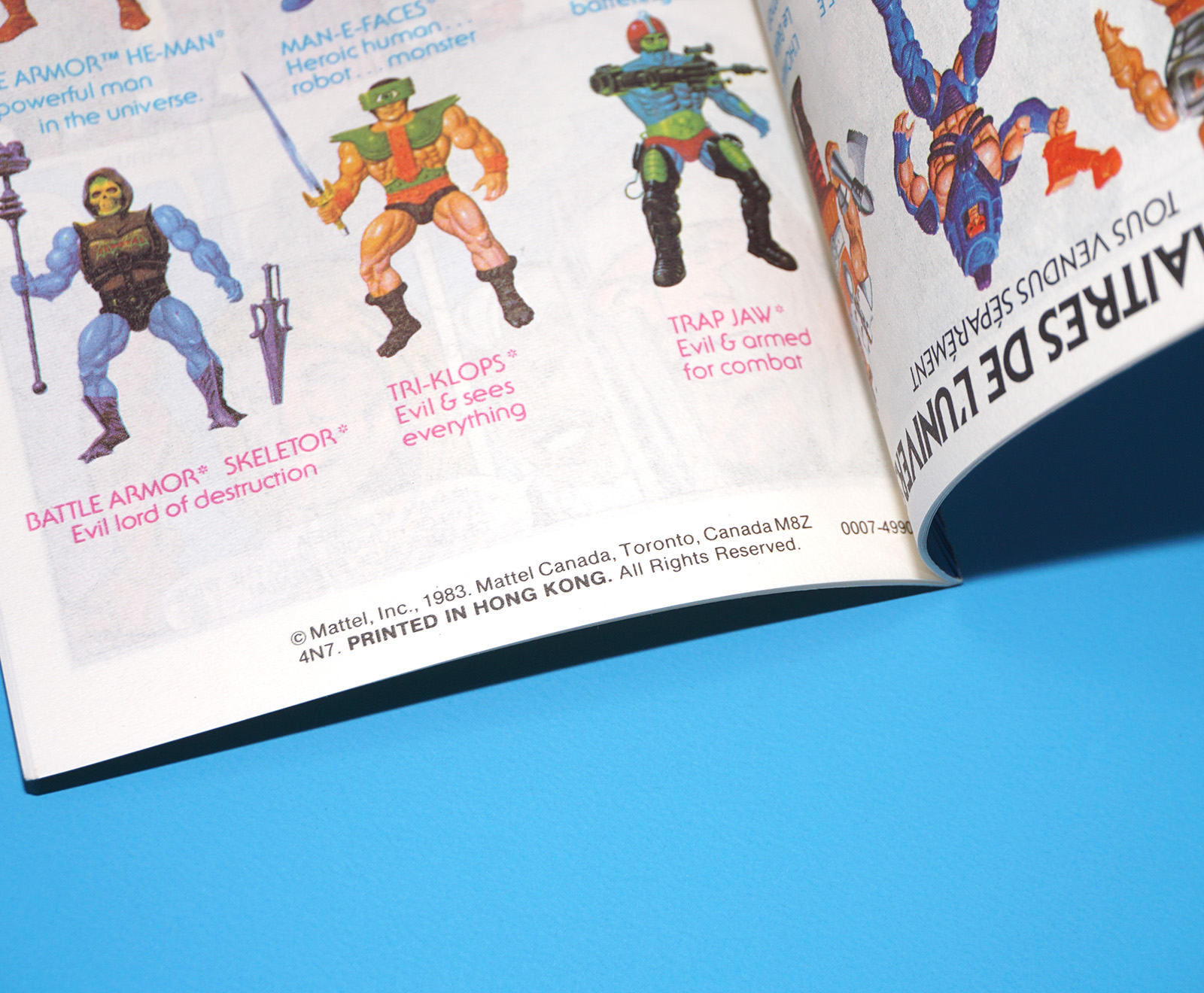 MOTU HE-MAN MASTERS OF THE UNIVERSE MINI COMIC SECRET LIQUID OF LIFE EN FR HONG KONG CANADA 1983 MATTEL - Image 3