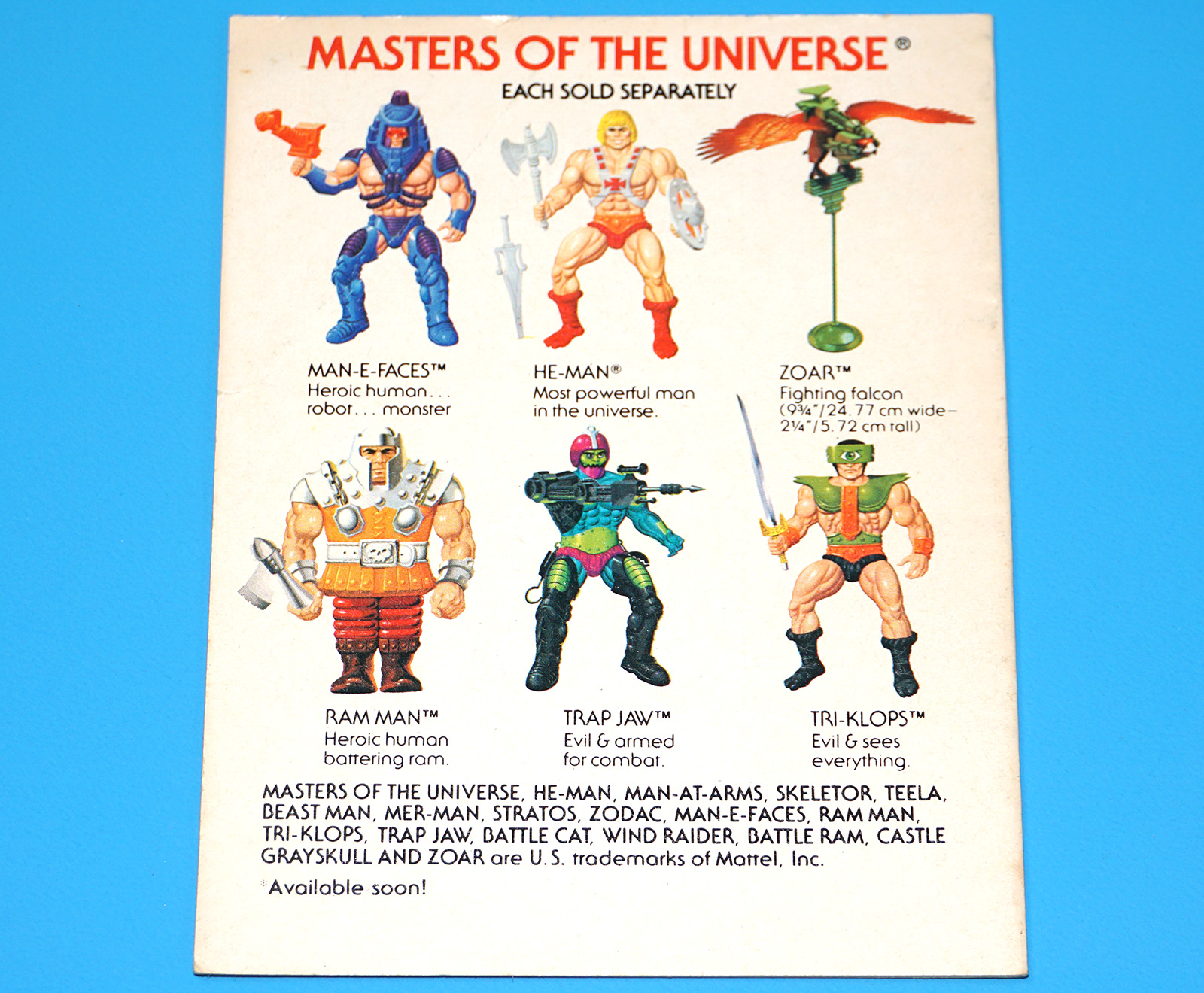 MOTU HE-MAN MASTERS OF THE UNIVERSE MINI COMIC TERROR OF TRI-KLOPS USA 1982 MATTEL - Image 2