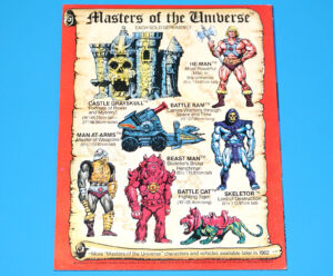MOTU HE-MAN MASTERS OF THE UNIVERSE MINI COMIC VENGEANCE OF SKELETOR EN FR TAIWAN UK 1981 MATTEL