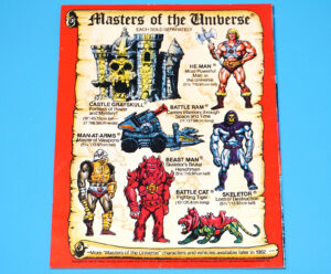 MOTU HE-MAN MASTERS OF THE UNIVERSE MINI COMIC VENGEANCE OF SKELETOR EN FR HONG KONG EURO 1981 MATTEL