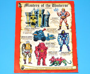 MOTU HE-MAN MASTERS OF THE UNIVERSE MINI COMIC VENGEANCE OF SKELETOR EN FR HONG KONG EURO 1981 MATTEL