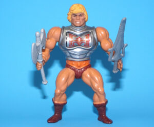 MOTU HE-MAN MASTERS OF THE UNIVERSE BATTLE ARMOR HE-MAN 100% COMPLETE FRANCE COO 1984 MATTEL WORKS!