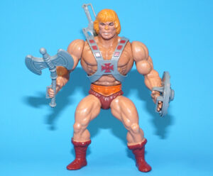 MOTU HE-MAN MASTERS OF THE UNIVERSE HE-MAN 100% COMPLETE MALAYSIA COO HARD HEAD 1981 MATTEL