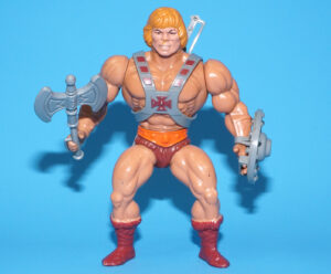MOTU HE-MAN MASTERS OF THE UNIVERSE HE-MAN 100% COMPLETE MALAYSIA COO HARD HEAD 1981 MATTEL