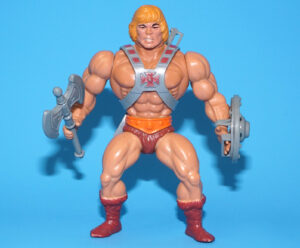 MOTU HE-MAN MASTERS OF THE UNIVERSE HE-MAN 100% COMPLETE MALAYSIA COO HARD HEAD 1981 MATTEL