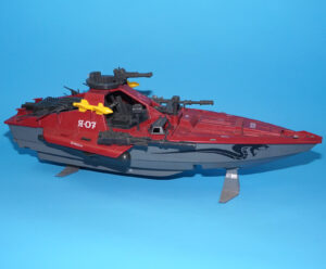 1985 GI JOE COBRA MORAY HYDROFOIL 99% COMPLETE (NO LENS) HASBRO