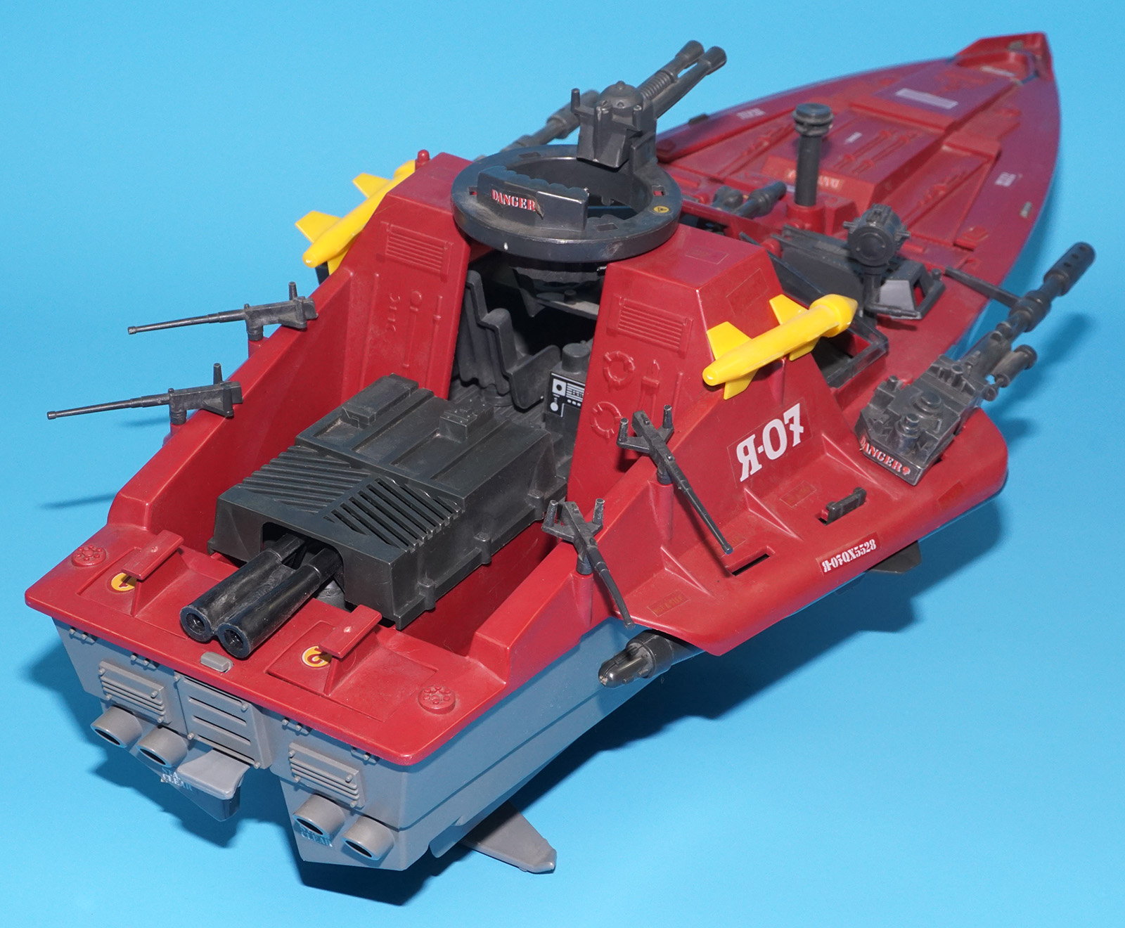 1985 GI JOE COBRA MORAY HYDROFOIL 99% COMPLETE (NO LENS) HASBRO - Image 7