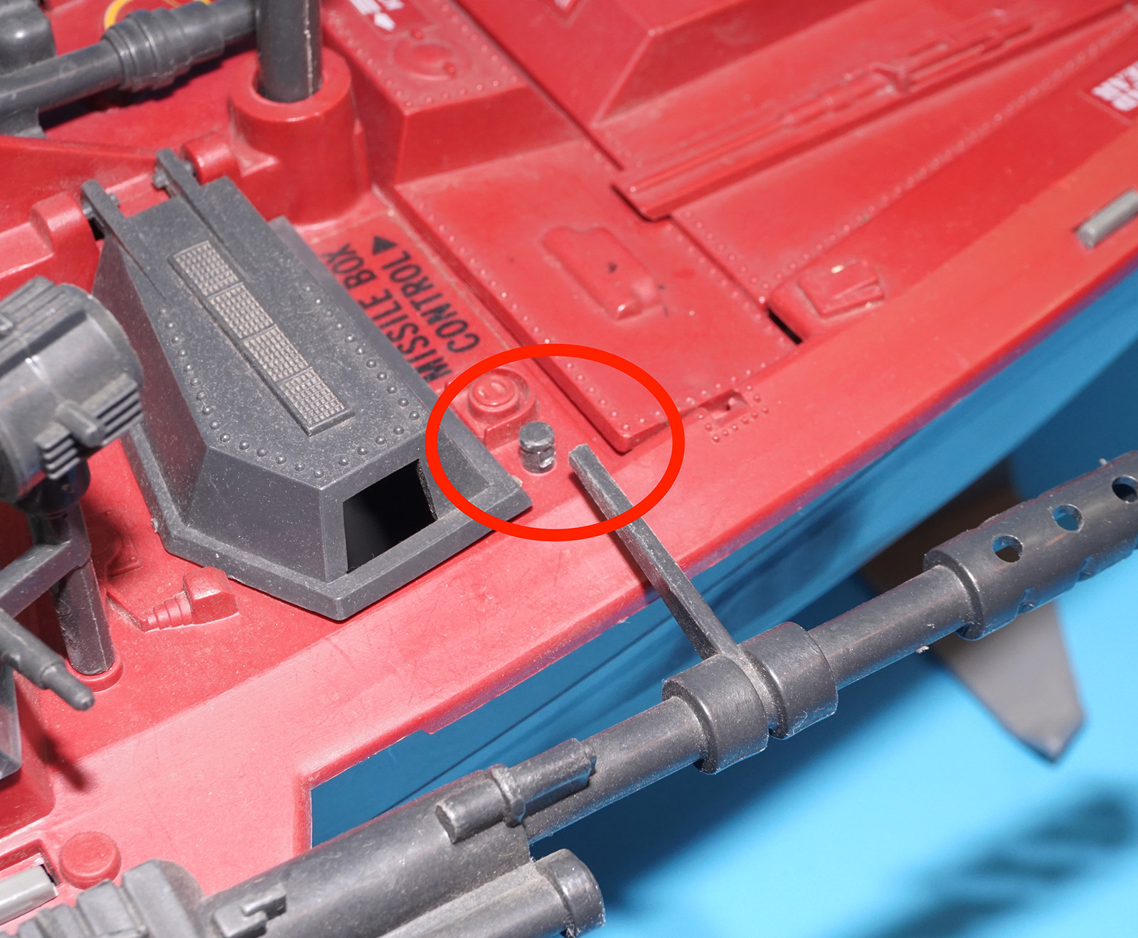 1985 GI JOE COBRA MORAY HYDROFOIL 99% COMPLETE (NO LENS) HASBRO - Image 10