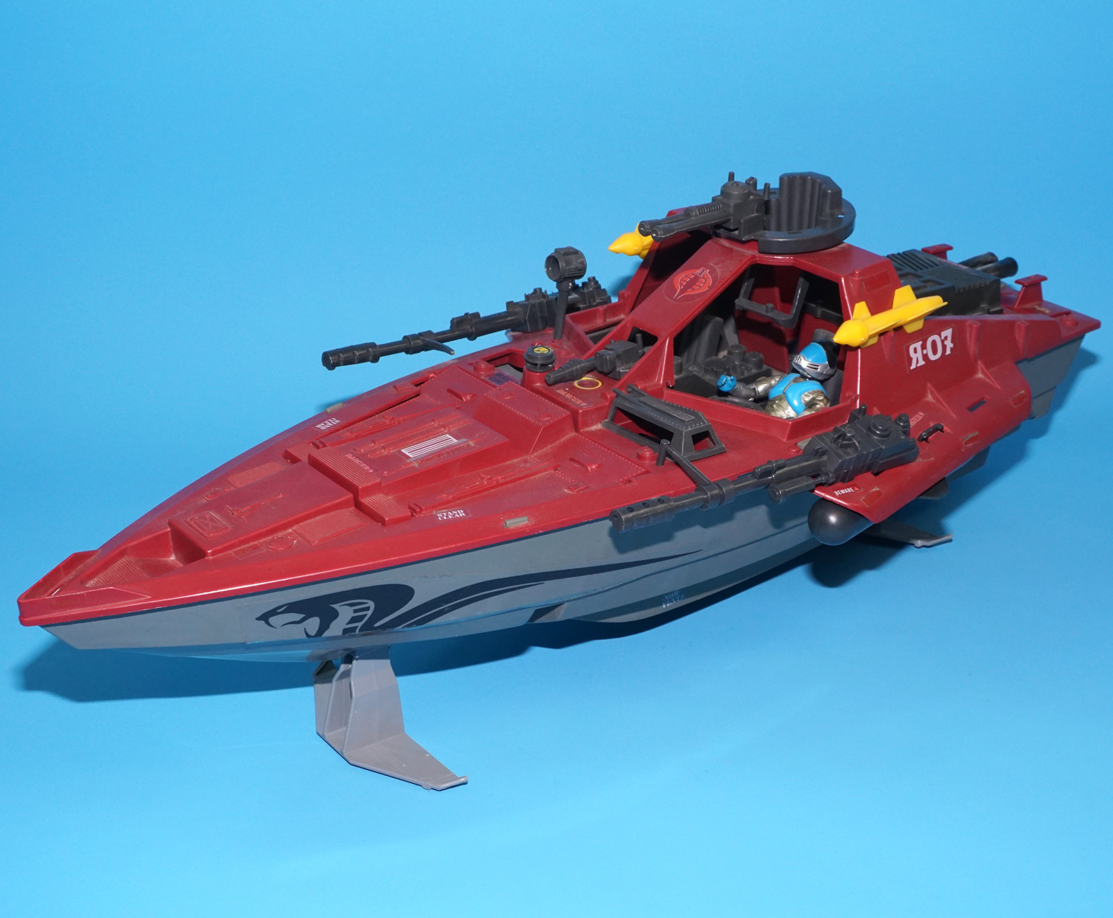 1985 GI JOE COBRA MORAY HYDROFOIL NEAR COMPLETE HASBRO - Image 5