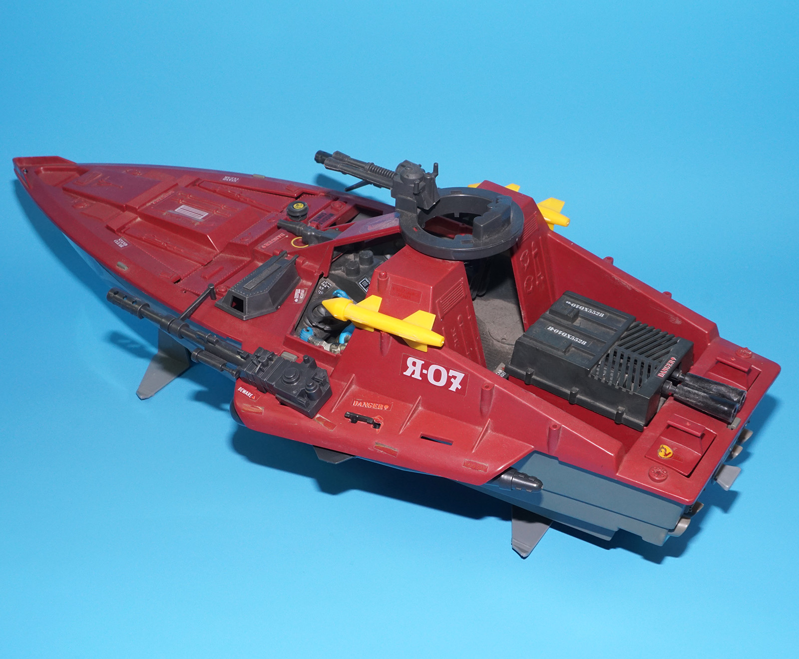 1985 GI JOE COBRA MORAY HYDROFOIL NEAR COMPLETE HASBRO - Image 7