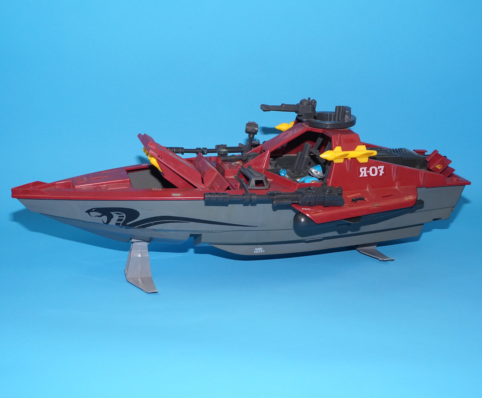 1985 GI JOE COBRA MORAY HYDROFOIL NEAR COMPLETE HASBRO - Image 9
