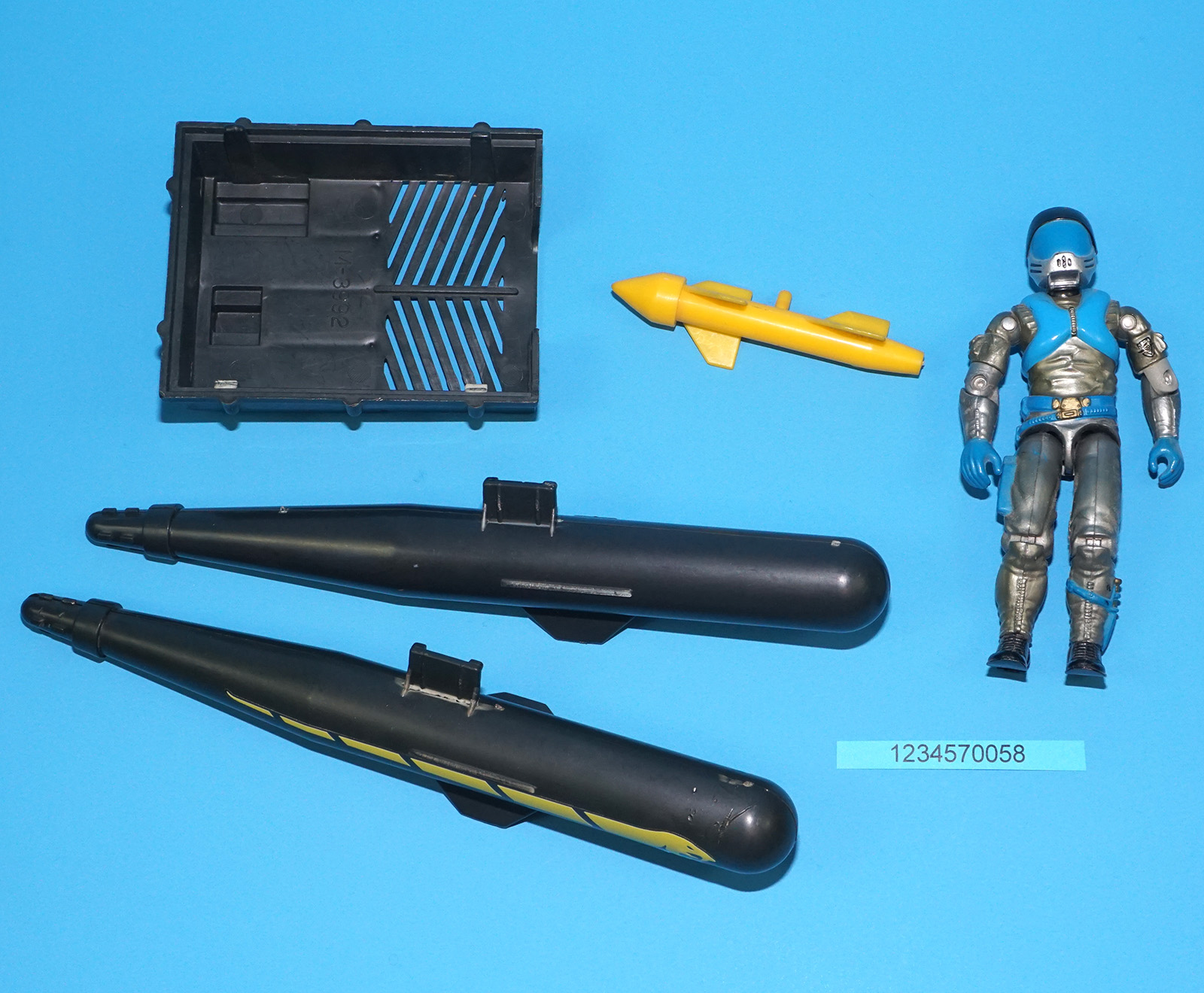 1985 GI JOE COBRA MORAY HYDROFOIL NEAR COMPLETE HASBRO - Image 10