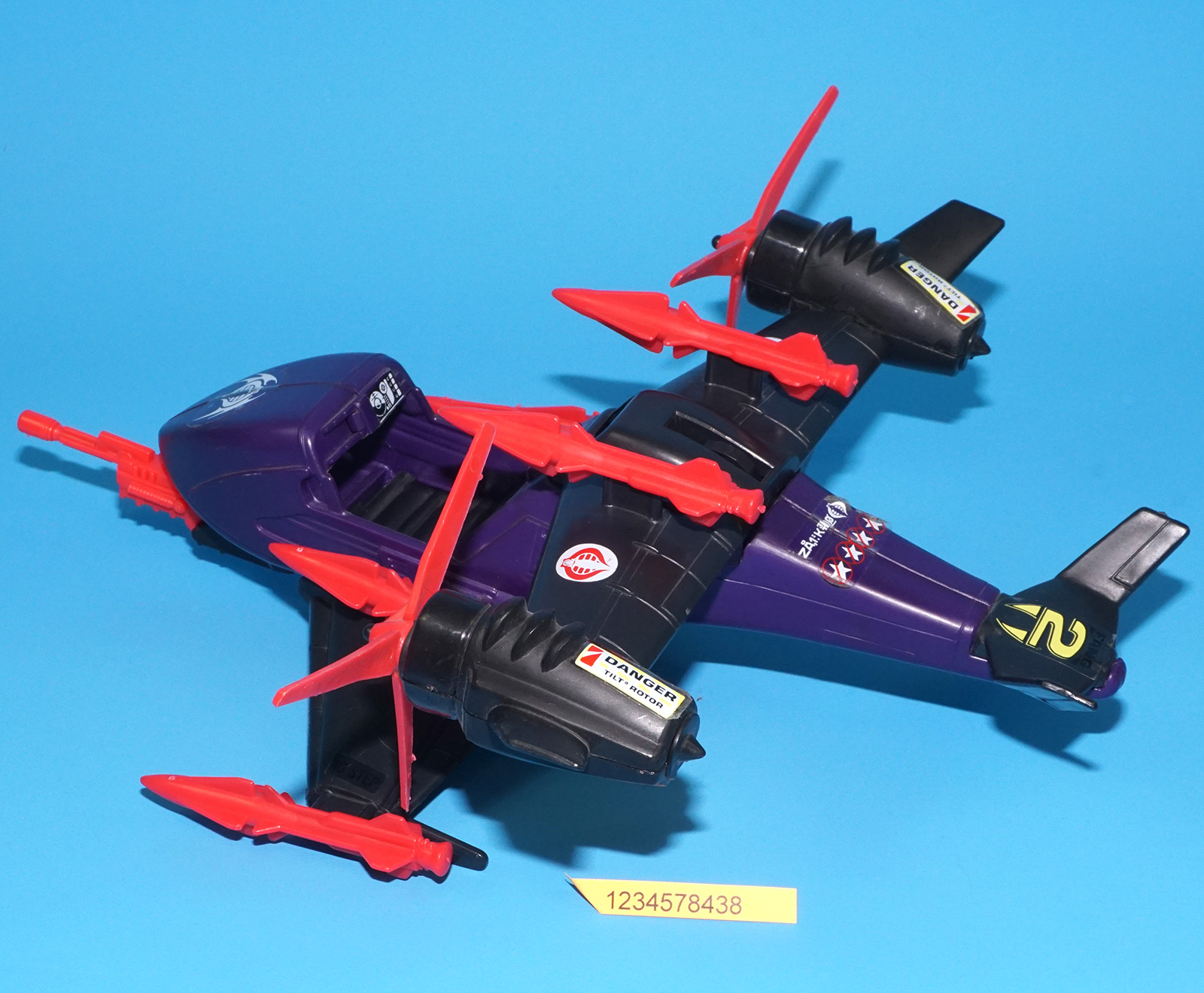 1989 GI JOE COBRA FANG II 100% COMPLETE HASBRO - Image 4