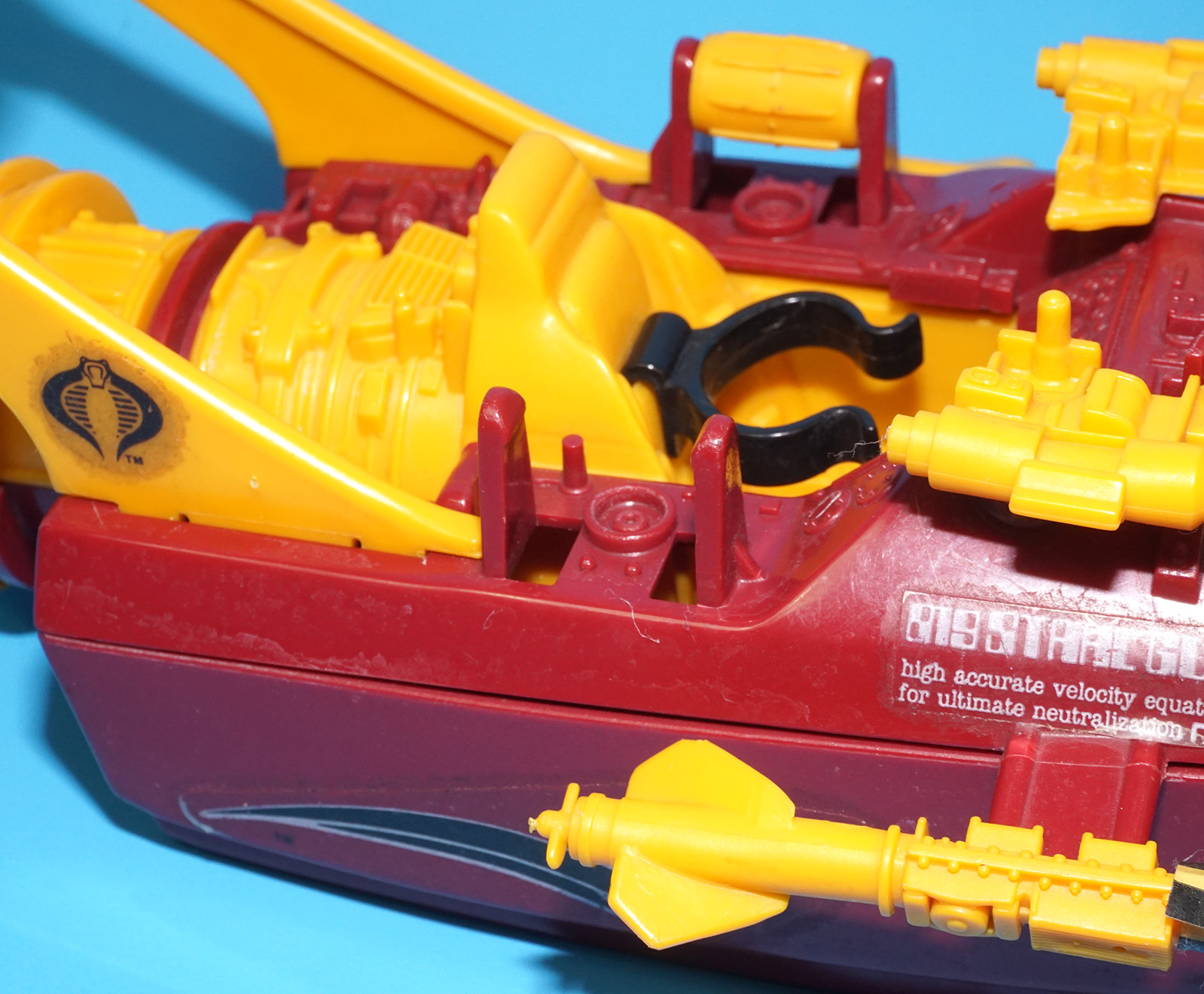 1990 GI JOE PIRANHA 99% COMPLETE HASBRO - Image 3