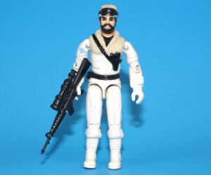 1985 GI JOE FROSTBITE v1 SNOW CAT DRIVER C9+ HASBRO
