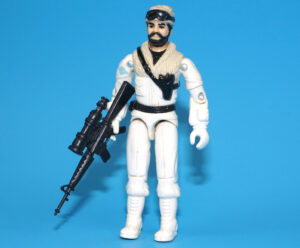1985 GI JOE FROSTBITE v1 SNOW CAT DRIVER C9+ HASBRO