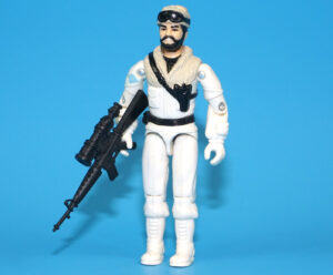 1985 GI JOE FROSTBITE v1 SNOW CAT DRIVER C9+ HASBRO
