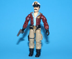 1985 GI JOE KEEL HAUL v1 USS FLAGG CAPTAIN 100% COMPLETE C9+ HASBRO