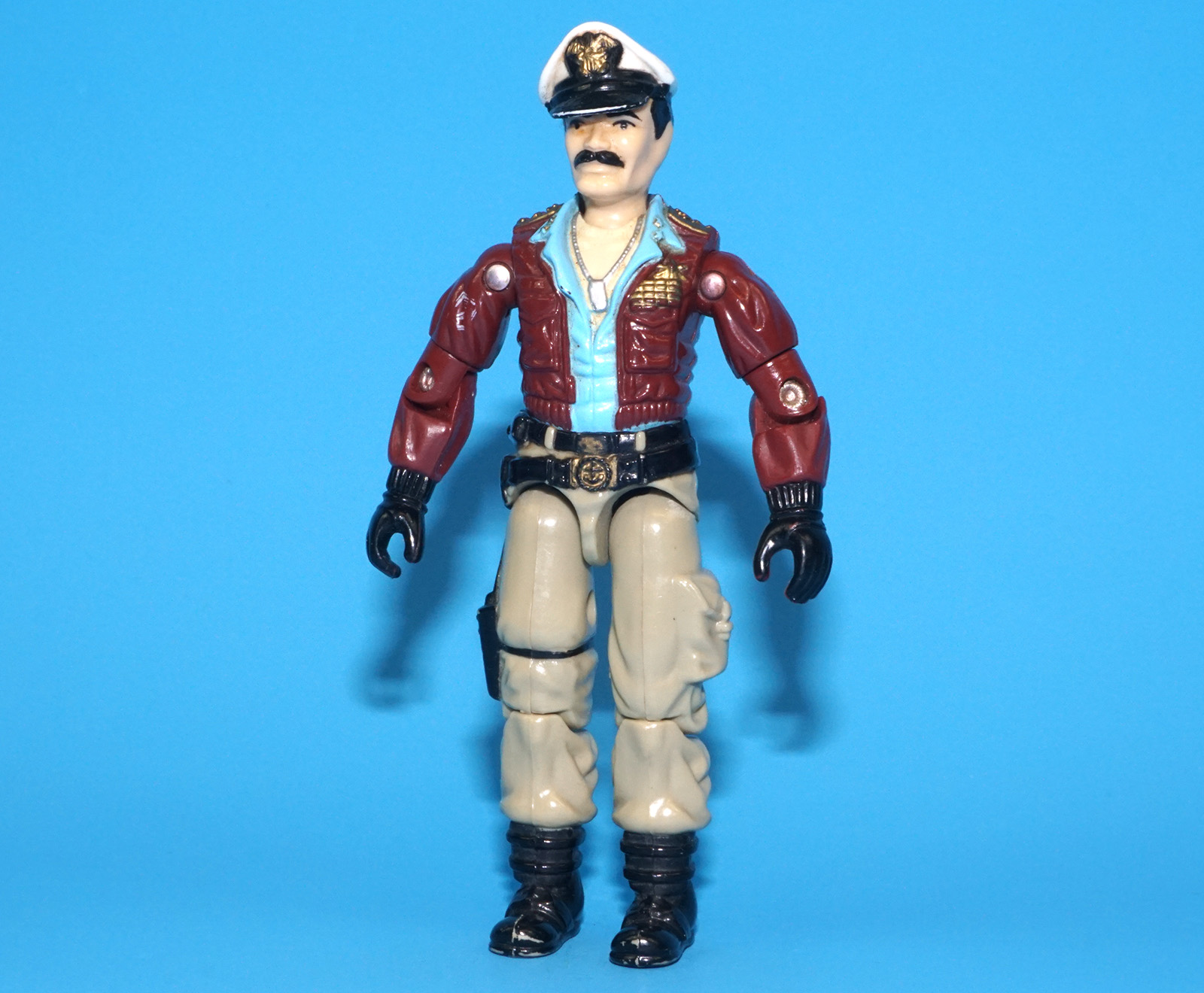 1985 GI JOE KEEL HAUL v1 USS FLAGG CAPTAIN C8+ HASBRO - Image 2