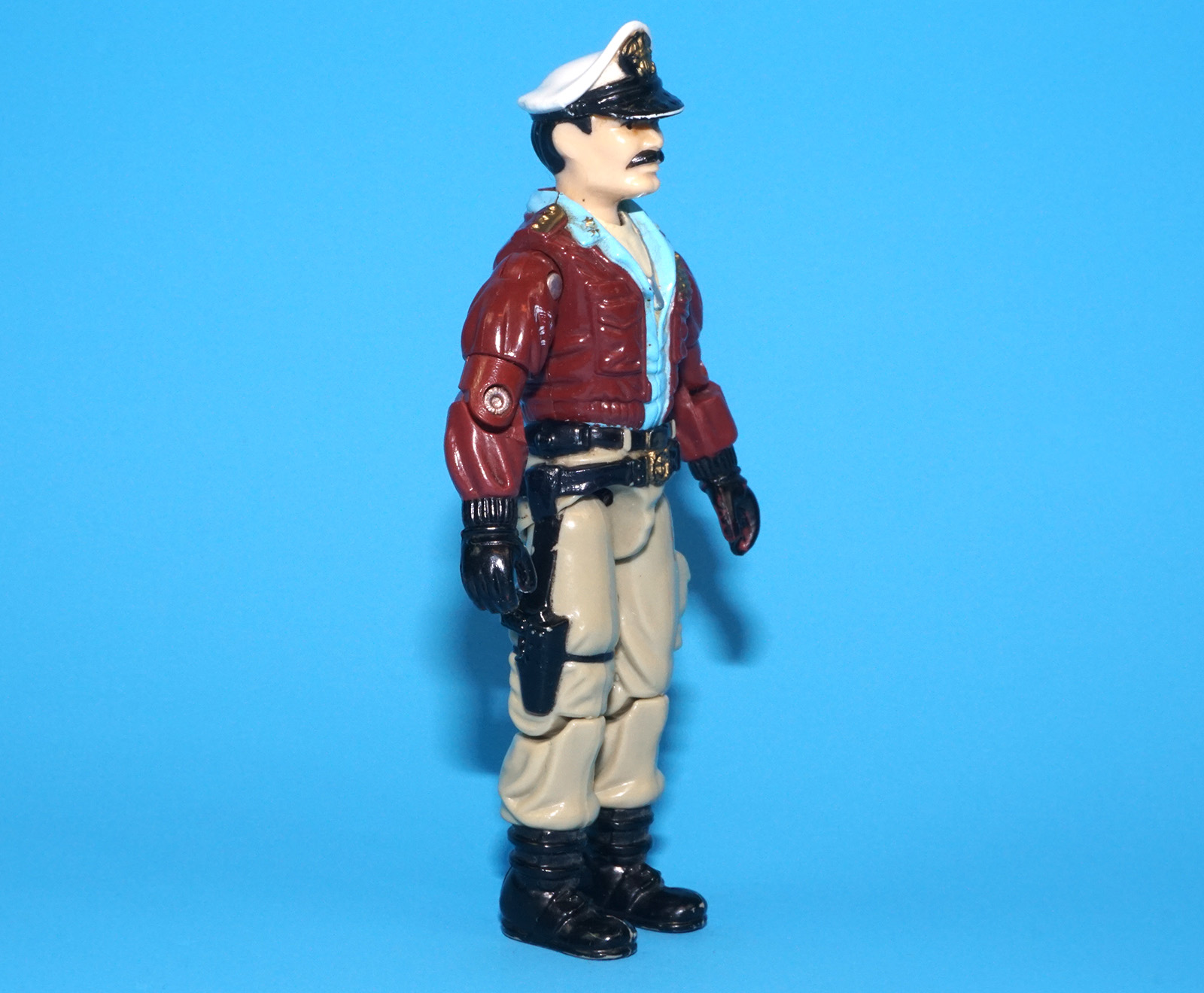 1985 GI JOE KEEL HAUL v1 USS FLAGG CAPTAIN C8+ HASBRO - Image 3