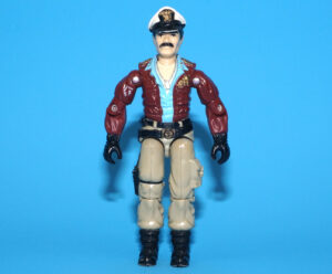 1985 GI JOE KEEL HAUL v1 USS FLAGG CAPTAIN C8+ HASBRO