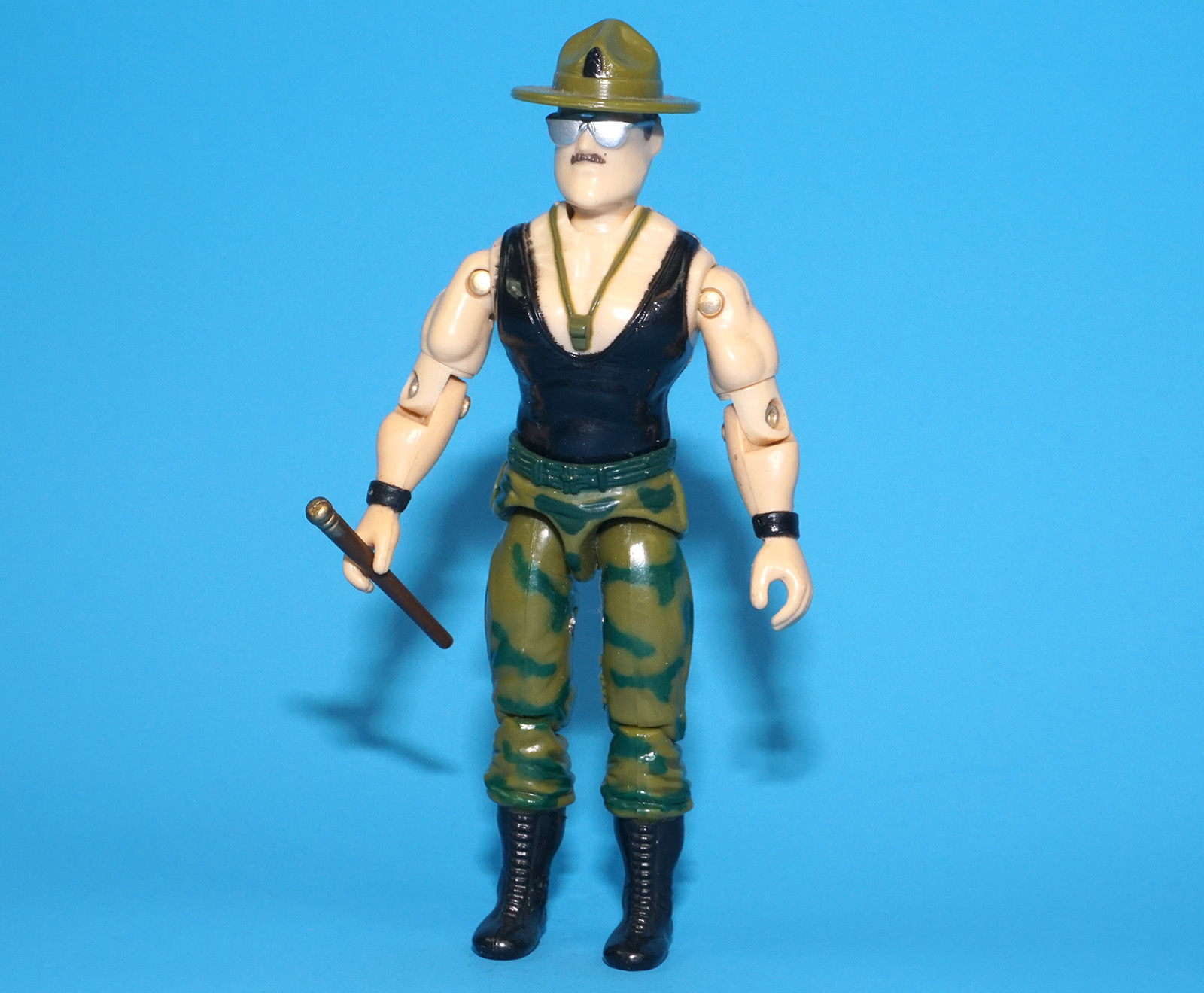 1986 GI JOE SGT SLAUGHTER v2 TRIPLE T TANK DRIVER 100% COMPLETE C9+ HASBRO - Image 2