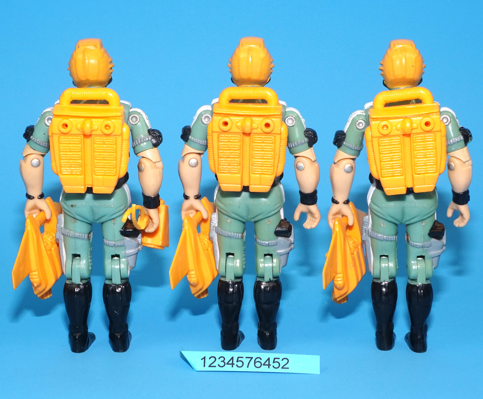 1986 GI JOE WET-SUIT v1 ARMY BUILDER LOT (3) HASBRO - Image 4
