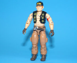 1987 GI JOE STEAM ROLLER v1 MOBILE COMMAND CENTER DRIVER C7 HASBRO