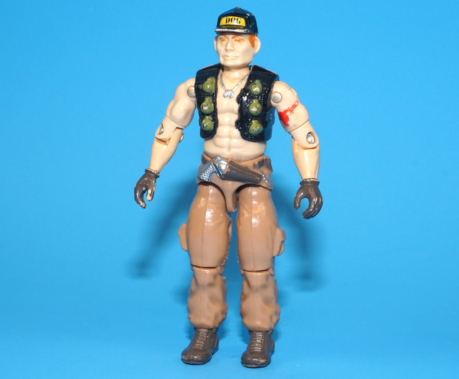 1987 GI JOE STEAM ROLLER v1 MOBILE COMMAND CENTER DRIVER C7 HASBRO - Image 2