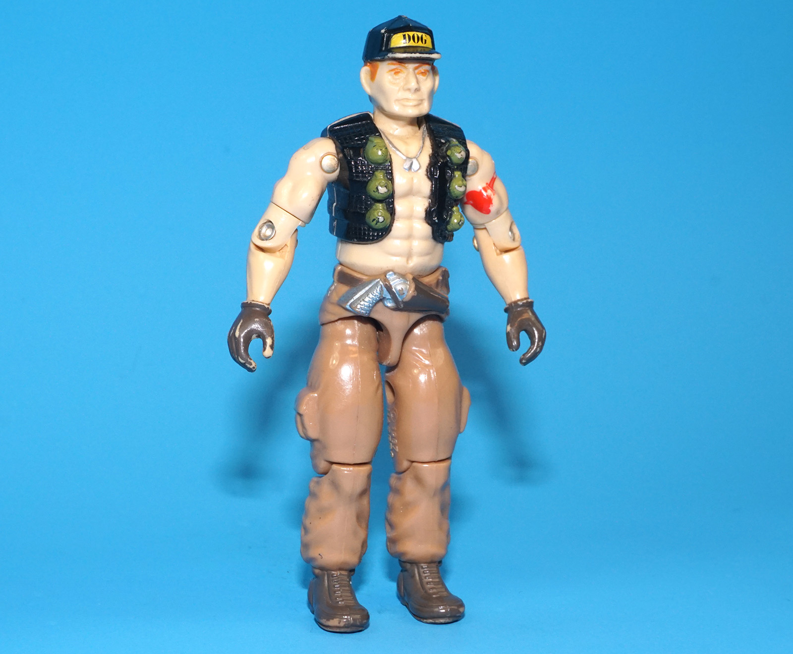 1987 GI JOE STEAM ROLLER v1 MOBILE COMMAND CENTER DRIVER C7 HASBRO - Image 3