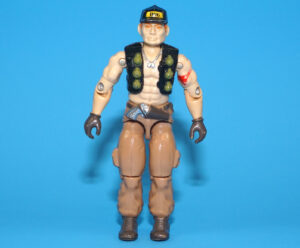 1987 GI JOE STEAM ROLLER v1 MOBILE COMMAND CENTER DRIVER C8+ HASBRO