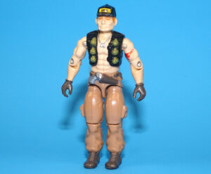 1987 GI JOE STEAM ROLLER v1 MOBILE COMMAND CENTER DRIVER C8+ HASBRO