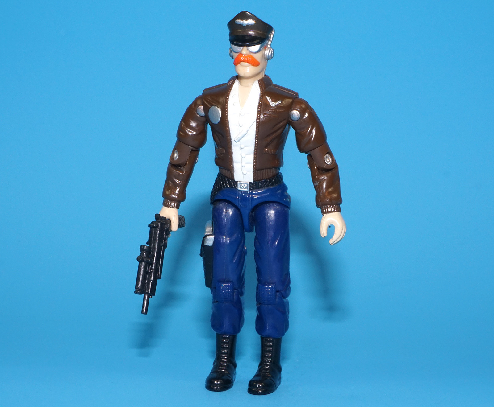 1989 GI JOE DOGFIGHT V1 MUDFIGHTER PILOT 100% COMPLETE C9+ HASBRO - Image 2