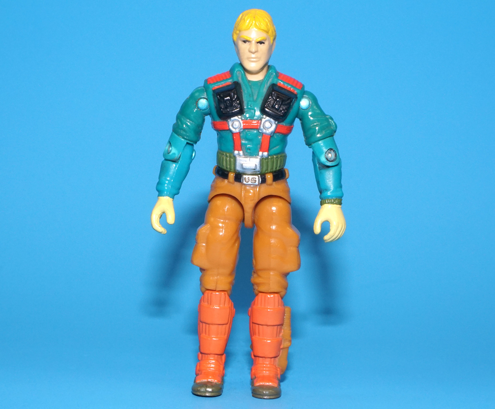 1989 GI JOE DOWNTOWN v1 100% COMPLETE C9 EURO YELLOW HANDS HASBRO READ - Image 3