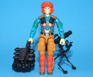 1989 GI JOE DOWNTOWN v1 100% COMPLETE C9 EURO YELLOW HANDS HASBRO