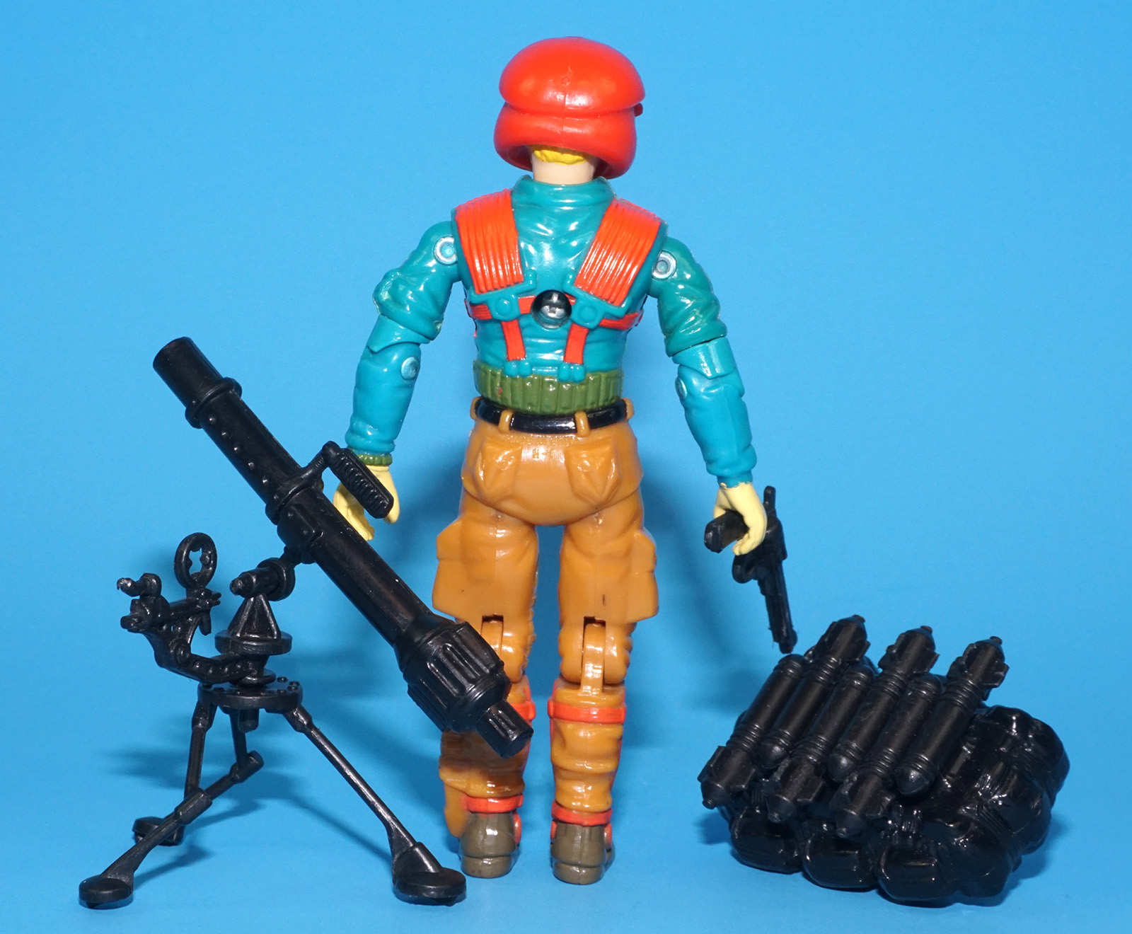 1989 GI JOE DOWNTOWN v1 100% COMPLETE C9 EURO YELLOW HANDS HASBRO - Image 3