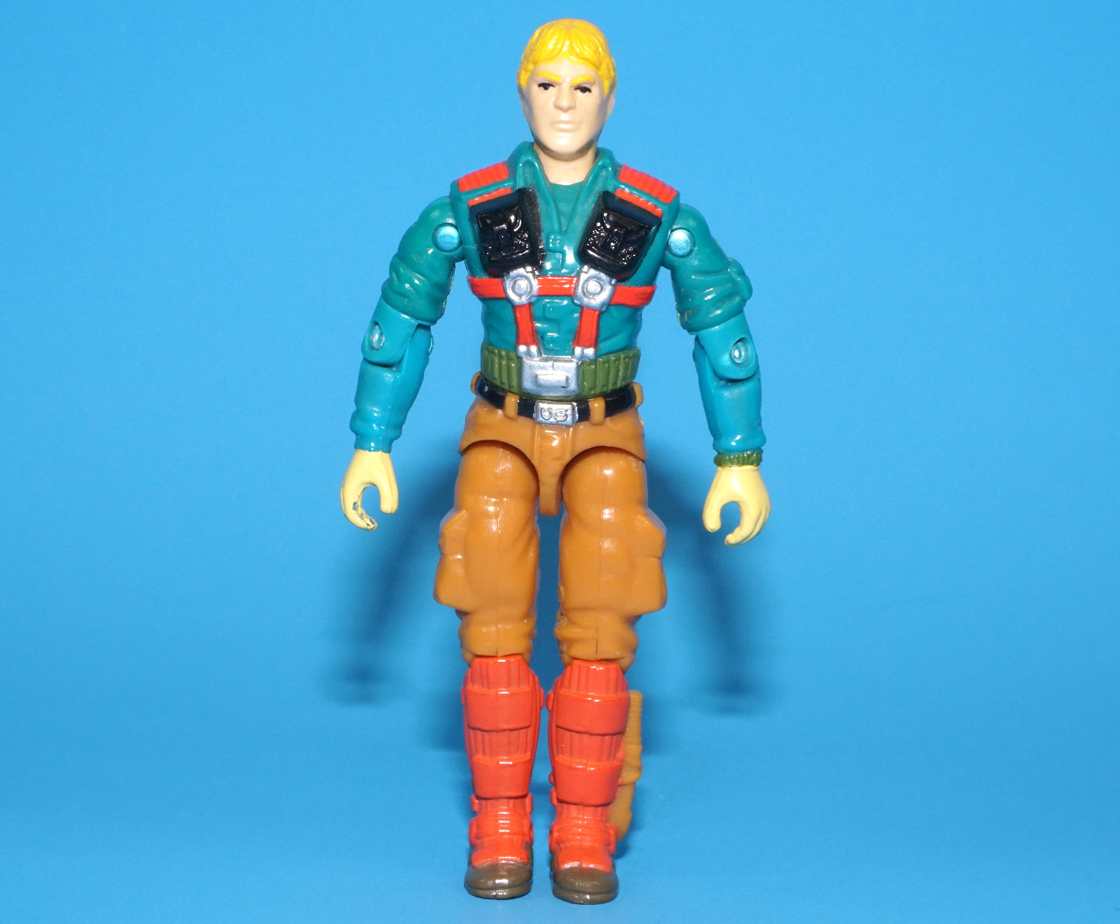 1989 GI JOE DOWNTOWN v1 100% COMPLETE C9 EURO YELLOW HANDS HASBRO - Image 4