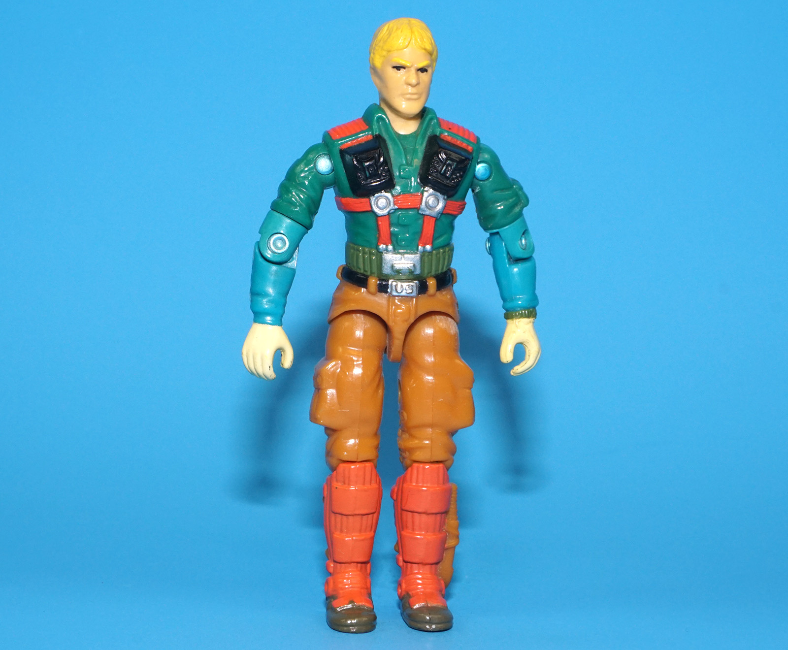 1989 GI JOE DOWNTOWN v1 C8+ EURO YELLOW HANDS HASBRO - Image 2