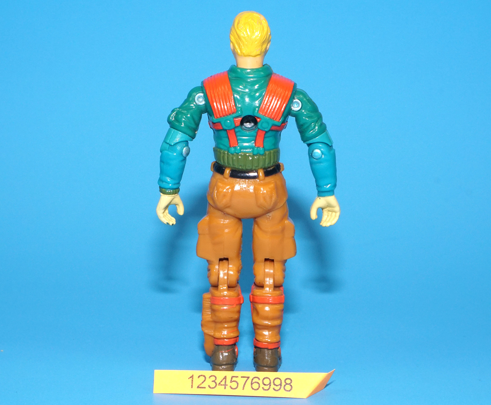 1989 GI JOE DOWNTOWN v1 C8+ EURO YELLOW HANDS HASBRO - Image 3