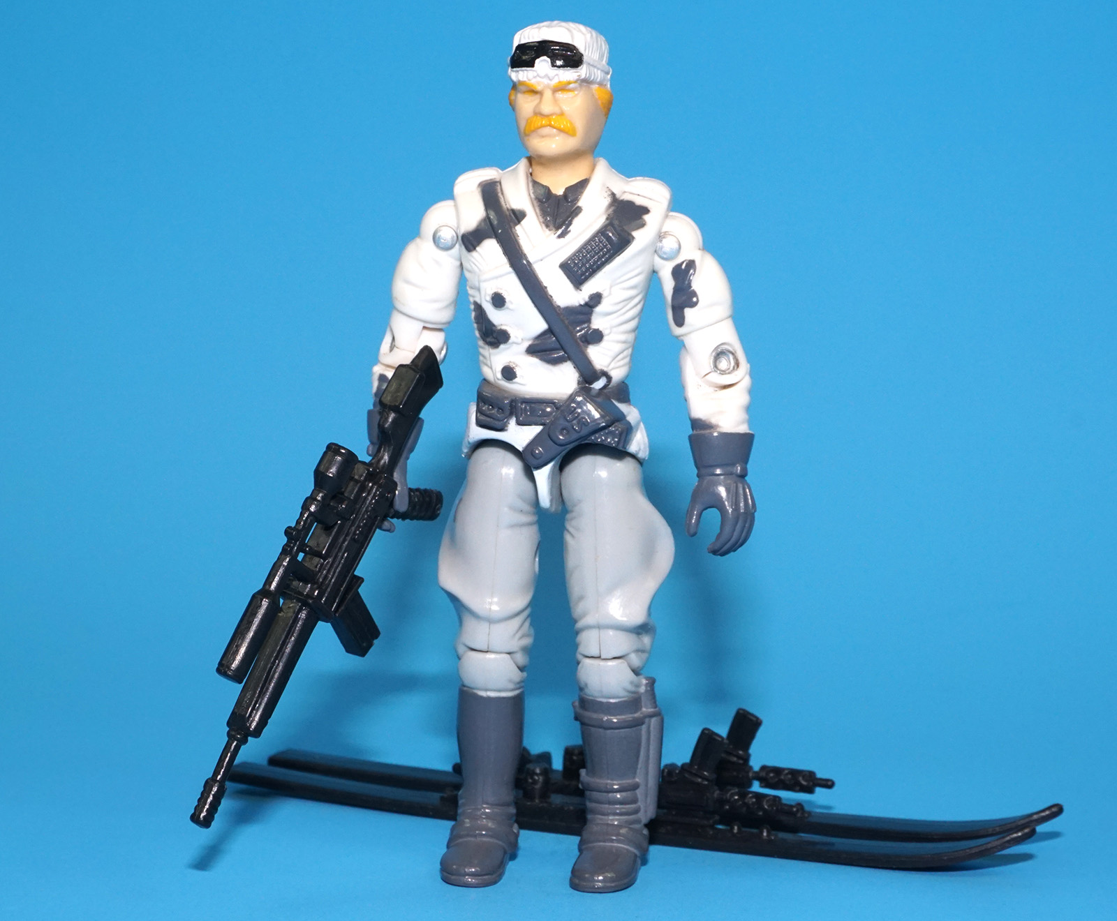 1989 GI JOE WINDCHILL v1 ARCTIC BLAST DRIVER 100% COMPLETE C9 HASBRO - Image 2
