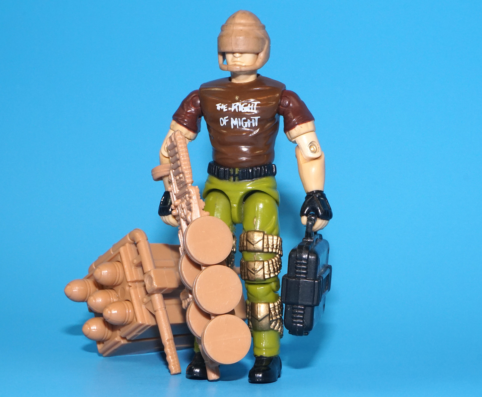 1990 GI JOE SALVO v1 100% COMPLETE C9 HASBRO FACTORY ERROR - Image 2