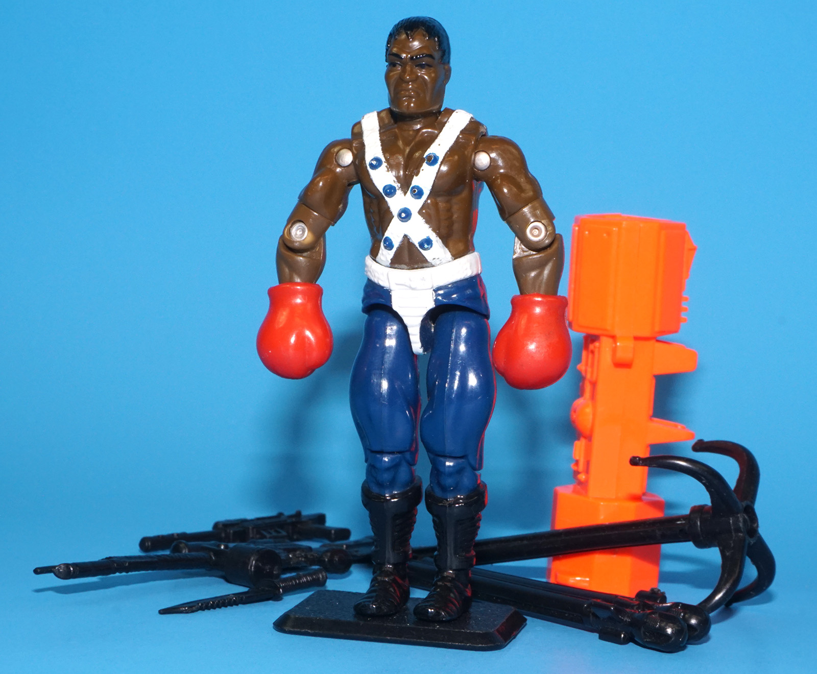 1993 GI JOE STREET FIGHTER II BALROG v1 100% COMPLETE C8+ HASBRO - Image 2