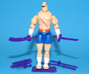 1993 GI JOE STREET FIGHTER II SAGAT v1 100% COMPLETE C9+ HASBRO