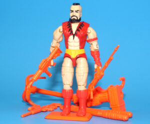 1993 GI JOE STREET FIGHTER II ZANGIEF v1 100% COMPLETE C9 HASBRO
