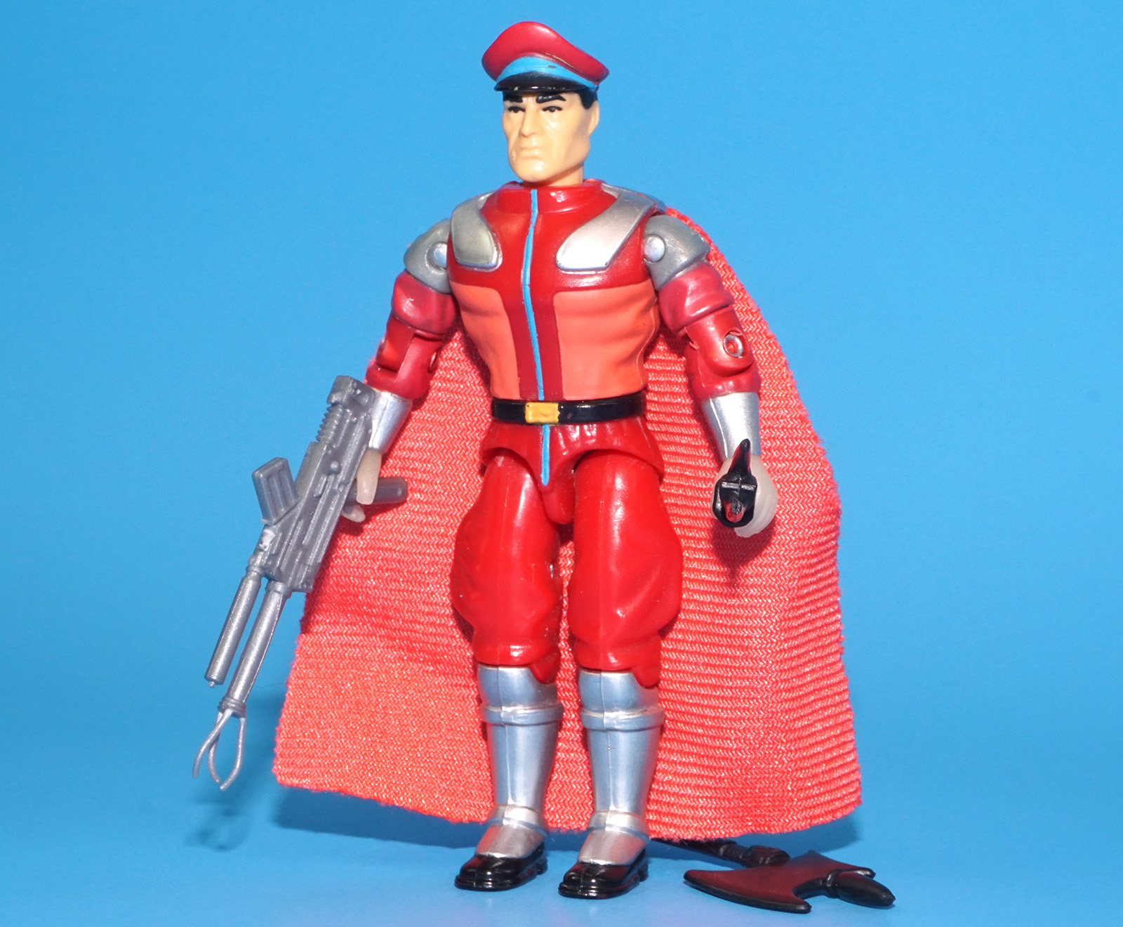 1994 GI JOE STREET FIGHTER MOVIE M. BISON NEAR COMPLETE C9+ HASBRO - Image 2