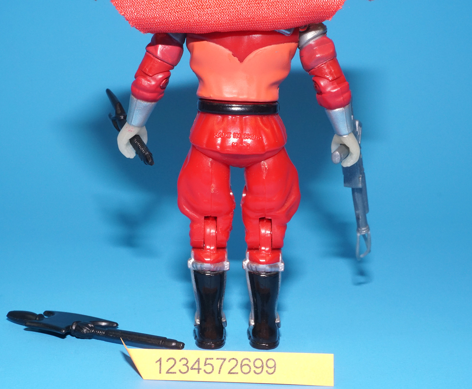1994 GI JOE STREET FIGHTER MOVIE M. BISON NEAR COMPLETE C9+ HASBRO - Image 5