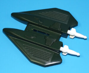 1990 GI JOE SKY PATROL SKY RAVEN ORIGINAL SPARE PART MISSILE POD & MISSILES HASBRO READ