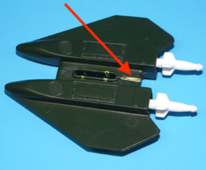 1990 GI JOE SKY PATROL SKY RAVEN ORIGINAL SPARE PART MISSILE POD & MISSILES HASBRO READ